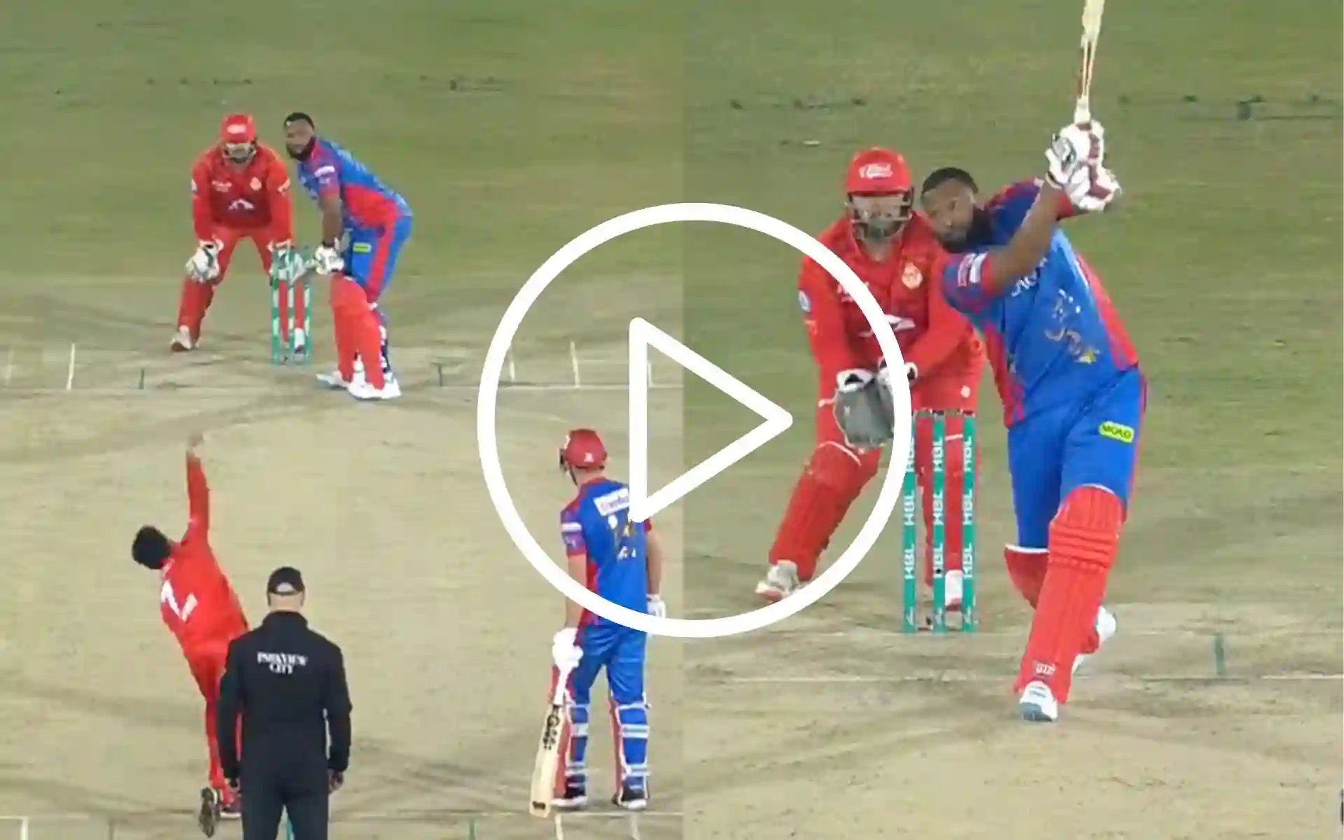 [Watch] Kieron Pollard Launches Shadab Khan Into Orbit With A Blistering Six